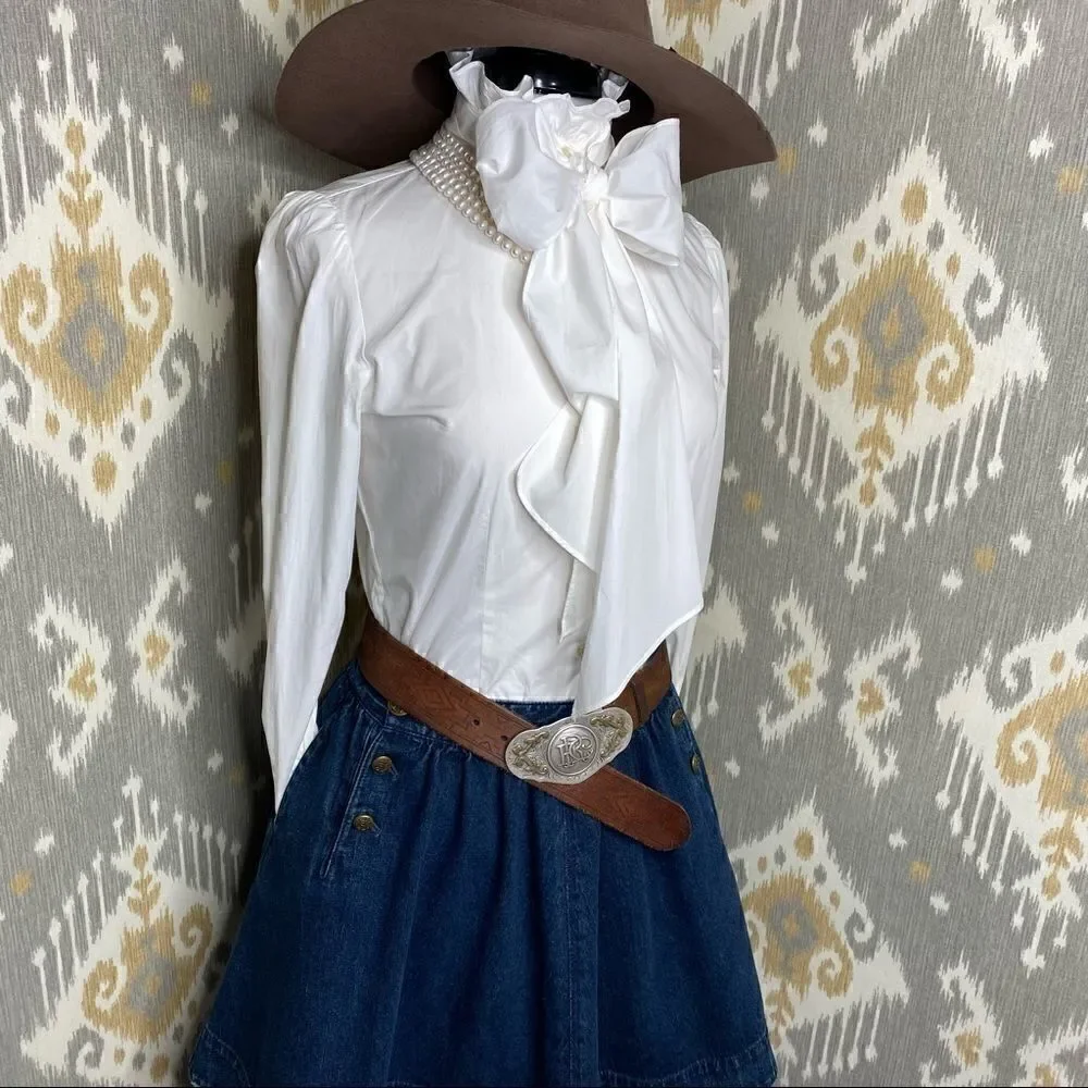 Ralph Lauren Nautical Dark Denim Circle Skirt - Picture 5 of 16